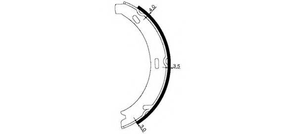 HELLA 8DA 355 050-431 Комплект тормозных колодок,