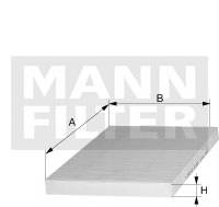 MANN-FILTER CU24013 ФІЛЬТР КАБІНИ ХЮНДАЙ