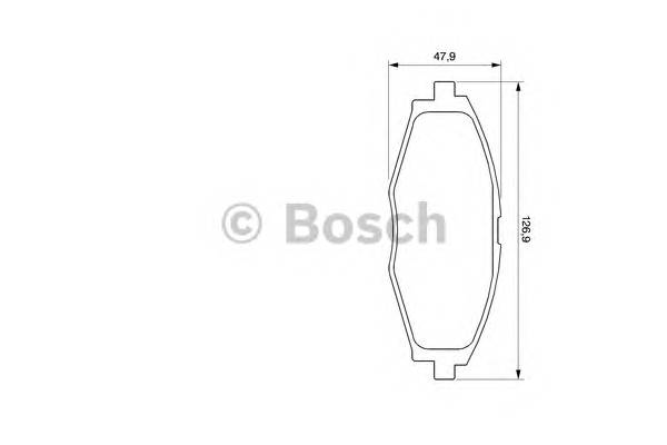 BOSCH 0 986 424 512 Комплект тормозных колодок,