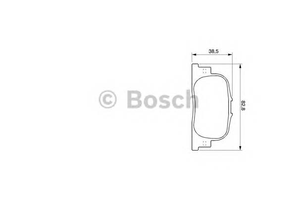 BOSCH 0 986 424 730 Комплект тормозных колодок,