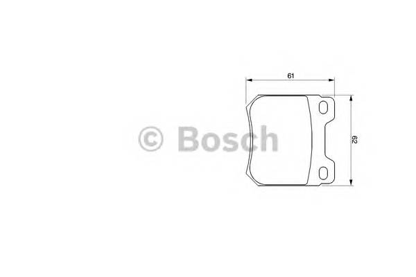 BOSCH 0 986 424 754 Комплект тормозных колодок,