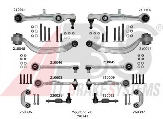 A.B.S. 219901 Ремкомплект, поперечный рычаг