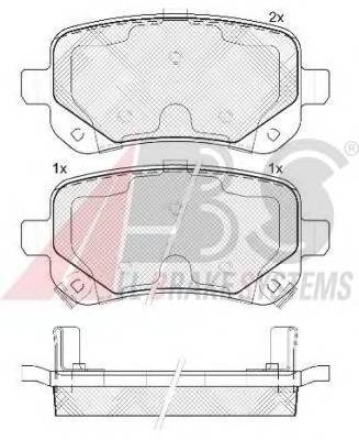 A.B.S. 37733 Комплект тормозных колодок,