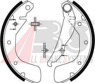 A.B.S. 8885 Комплект гальмівних колодок