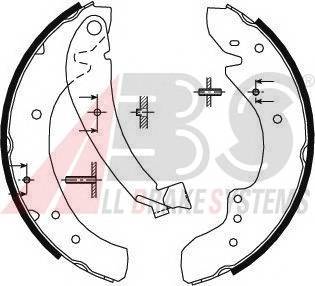 A.B.S. 8934 Комплект гальмівних колодок