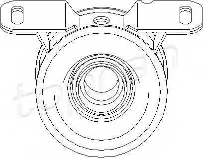 TOPRAN 302 321 Подвеска, карданный вал