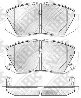 NiBK PN0052 Колодки тормозные