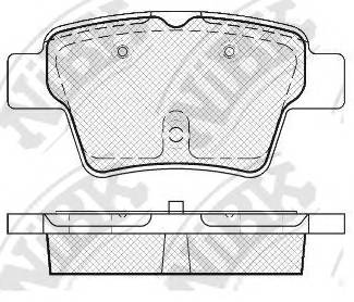 NiBK PN0069 Колодки гальмівні. дискові