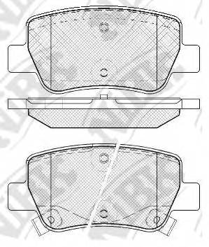 NiBK PN1838 Колодки тормозные