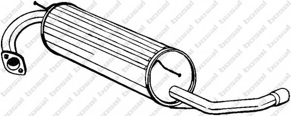 BOSAL 228-003 Глушник вихлопних газів