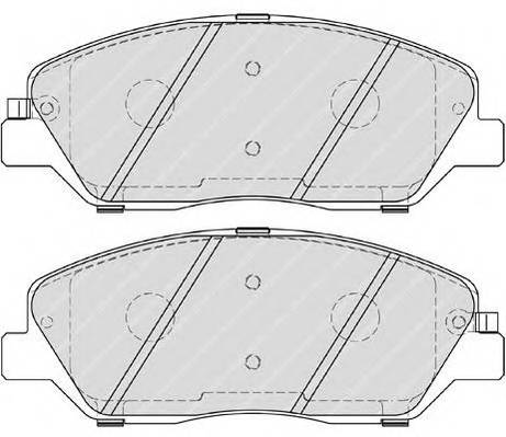 FERODO FDB4111 Комплект гальмівних колодок,