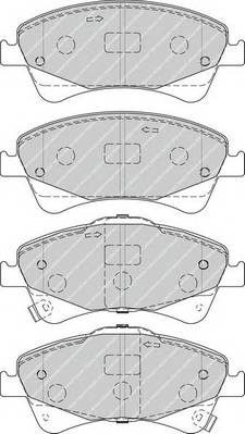 FERODO FDB4326 Комплект тормозных колодок,