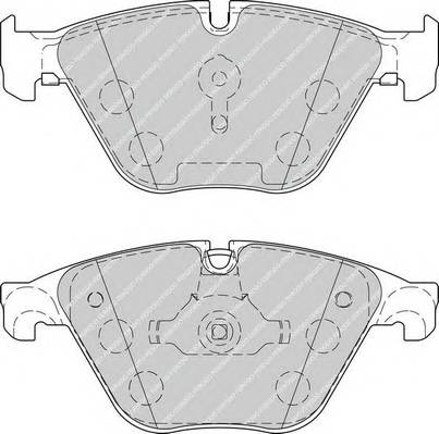 FERODO FDB4382 Комплект тормозных колодок,