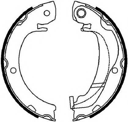 FERODO FSB4036 Комплект гальмівних колодок,