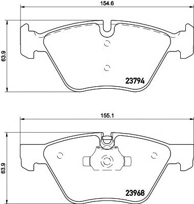 MINTEX MDB2692 Комплект гальмівних колодок,