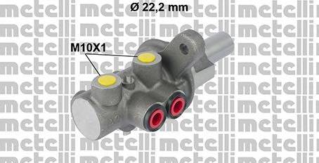 METELLI 05-0730 Главный тормозной цилиндр