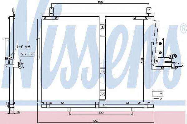 NISSENS 94377 Конденсатор, кондиционер