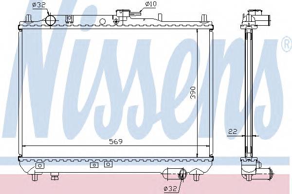 NISSENS 62409A Радиатор, охлаждение двигателя