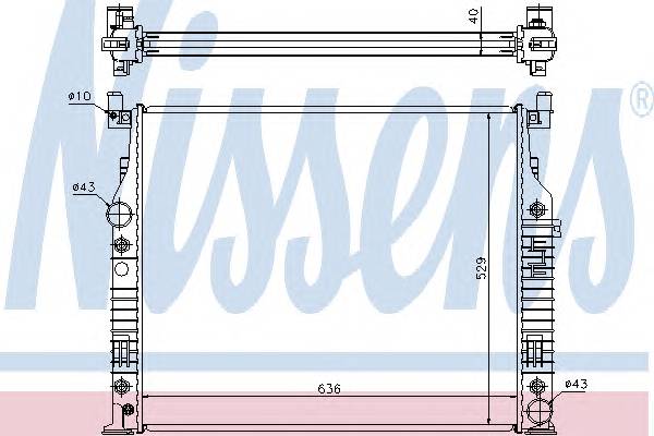 NISSENS 62576A Радиатор, охлаждение двигателя