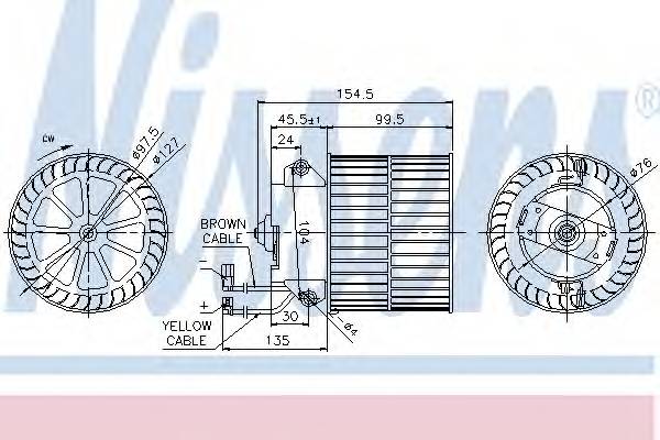 NISSENS 87057 DMUCHAWA OPEL