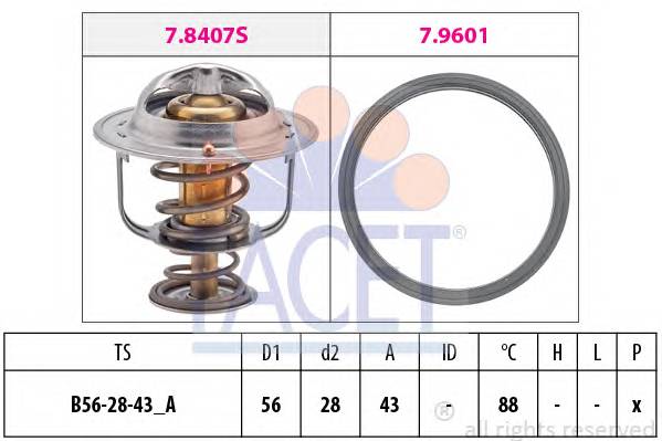 FACET 7.8408 Термостат, охолоджуюча рідина