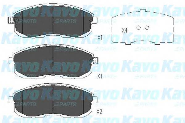 KAVO PARTS KBP-6579 Комплект тормозных колодок,