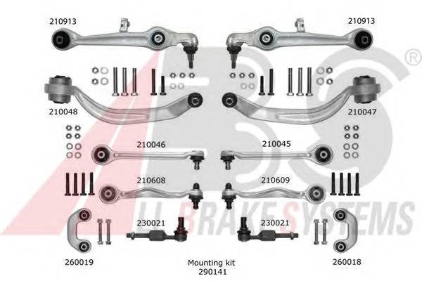 A.B.S. 219902 Ремкомплект, поперечный рычаг