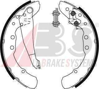 A.B.S. 8921 Комплект гальмівних колодок