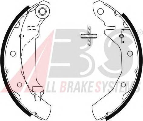 A.B.S. 9061 Комплект гальмівних колодок
