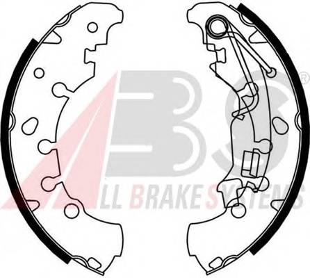 A.B.S. 9214 Комплект гальмівних колодок