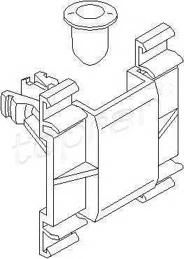 TOPRAN 103 102 Зажим, молдинг /