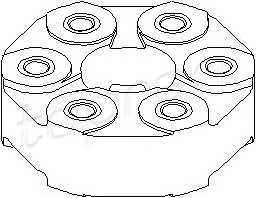 TOPRAN 200 787 Шарнир, продольный вал