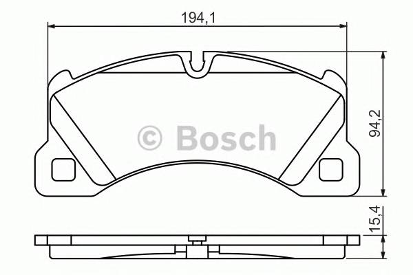 BOSCH 0 986 494 206 Комплект тормозных колодок,