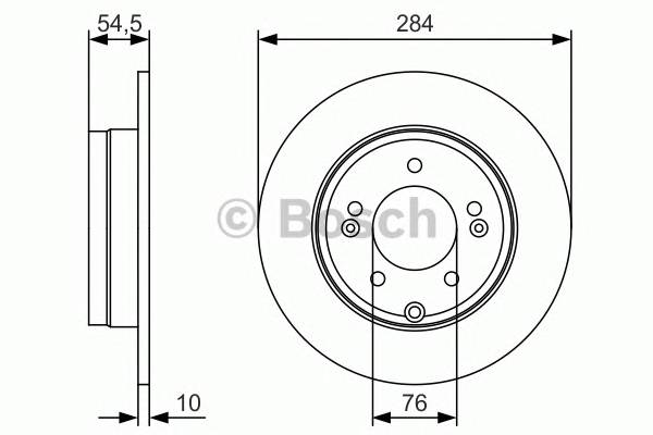 BOSCH 0986479T49 Диск гальмівний