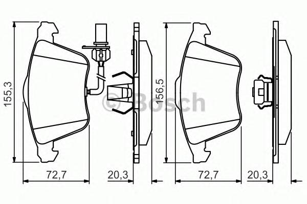 BOSCH 0986495272 Тормозные колодки