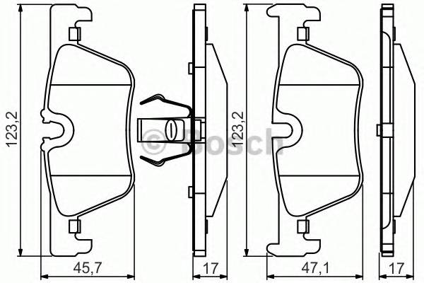 BOSCH 0986495289 BOSCH BMW Колодки