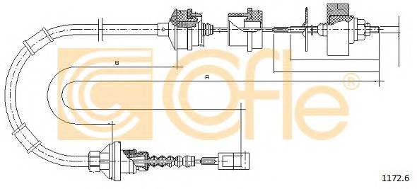 COFLE 1172.6 Трос зчеплення