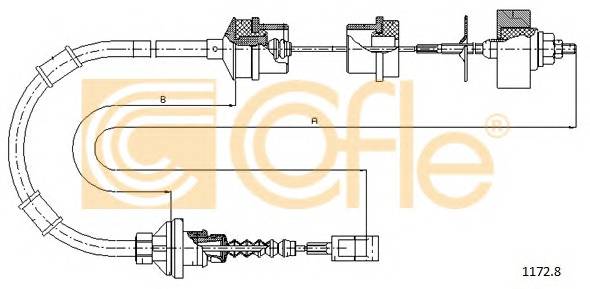 COFLE 1172.8 Трос зчеплення