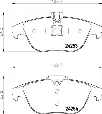 TEXTAR 2425301 Комплект гальмівних колодок,