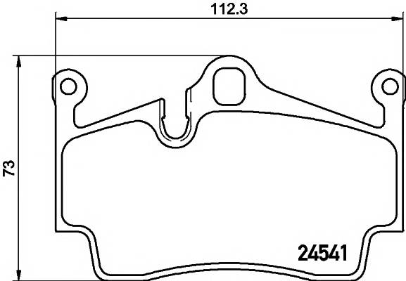 TEXTAR 2454101 Комплект гальмівних колодок,