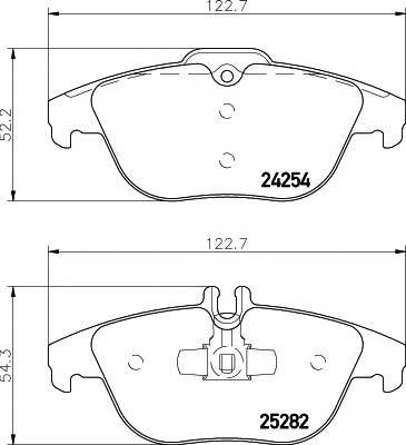 TEXTAR 2425401 Комплект гальмівних колодок,