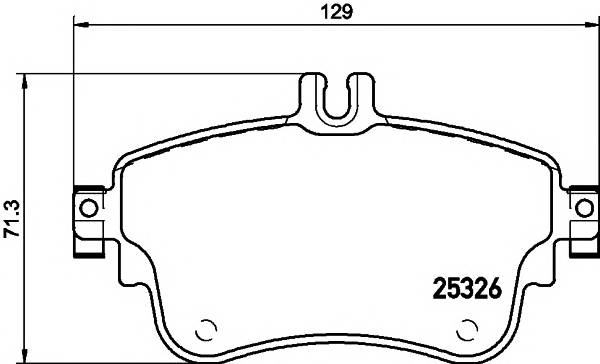 TEXTAR 2532601 Комплект гальмівних колодок,