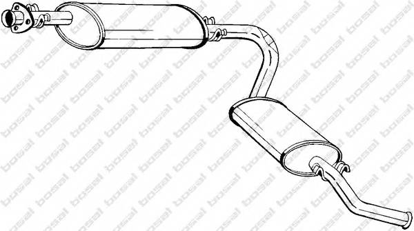 BOSAL 283-023 Глушитель выхлопных газов