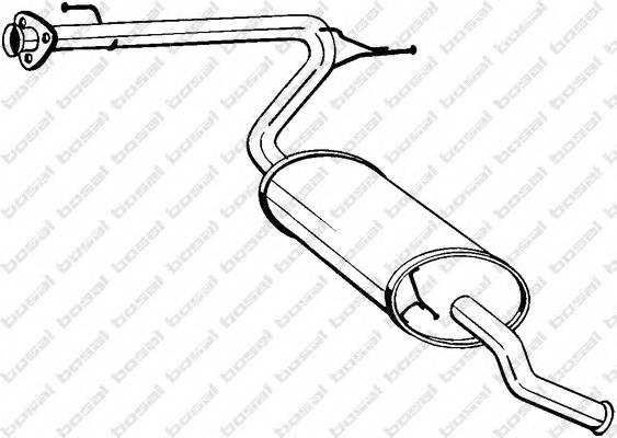 BOSAL 281-093 Глушитель выхлопных газов