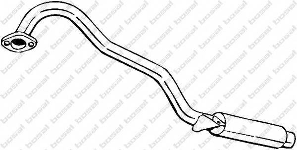 BOSAL 145-017 Глушник вихлопних газів