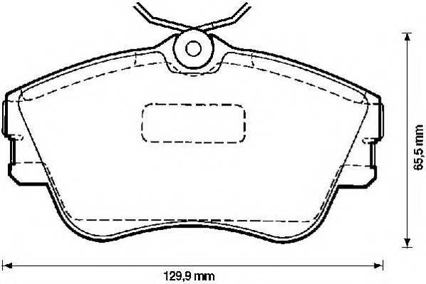 JURID 571847J Комплект гальмівних колодок,