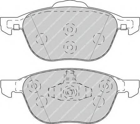 FERODO FDB4319 Комплект гальмівних колодок,