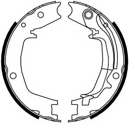 FERODO FSB4131 Комплект гальмівних колодок,