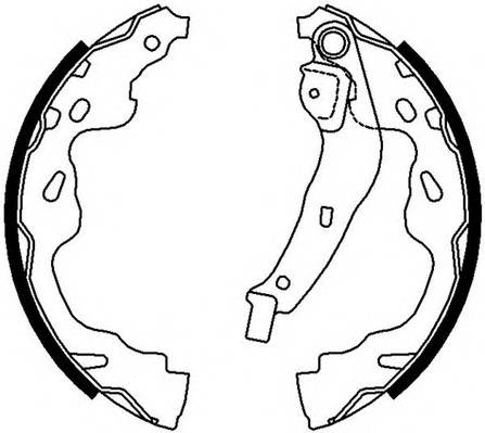 FERODO FSB672 Комплект гальмівних колодок