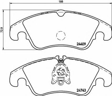 BREMBO P24161 KLOCKI HAM. FOCUS